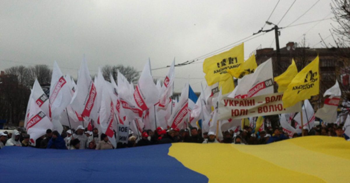 Кияни вийшли на мітинг