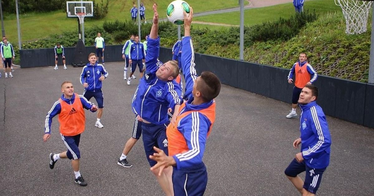 Гравці "Динамо" зіграли в баскетбол / © fcdynamo.kiev.ua