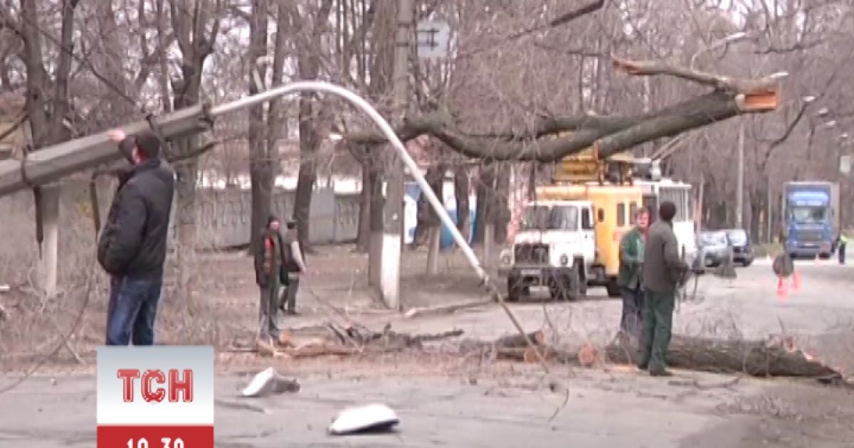 Через порвані дроти без електрики залишились зо три десятки будинків та зупинились два тролейбусні маршрути