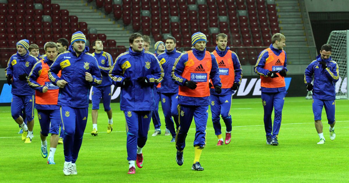 Збірна України потренувалася на "Народовому" / © dynamo.kiev.ua