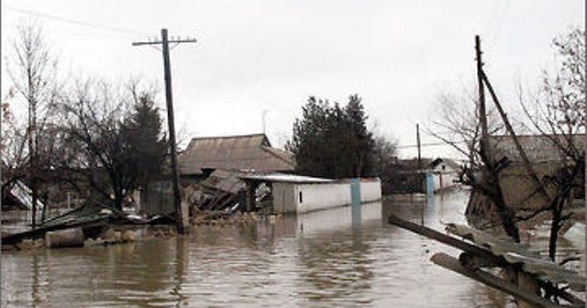 В Грузії велика злива затопила приватні будинки і перші поверхи.