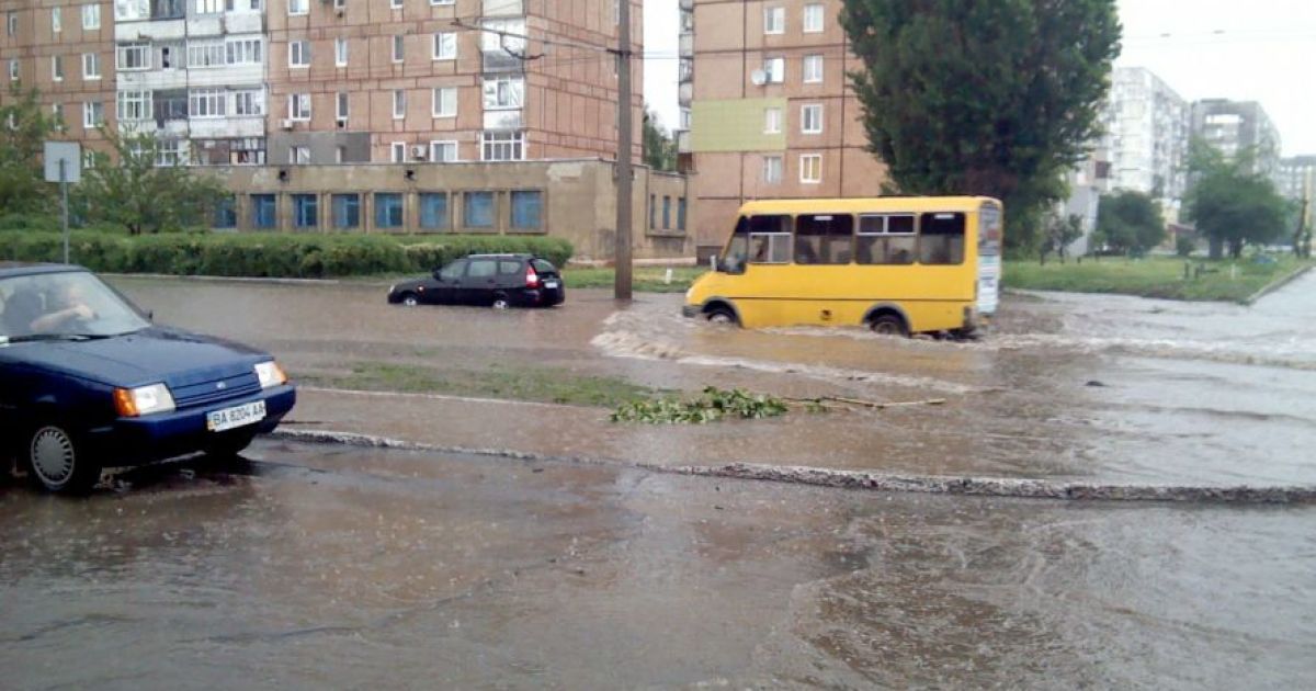 Кіровоград затопило / © grycik.livejournal.com