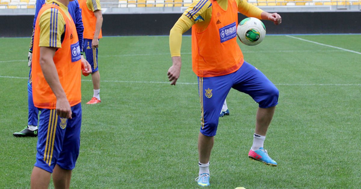 Збірна України потренувалася на "Олімпійському" / © dynamo.kiev.ua