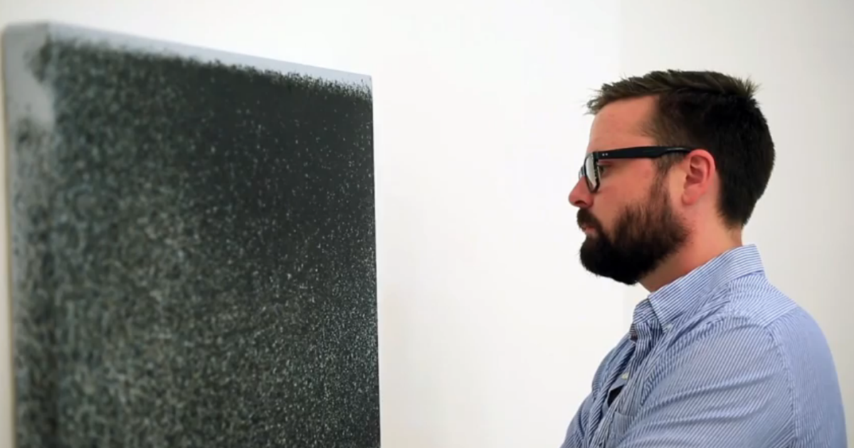 Художник змушує мух малювати картини замість нього.