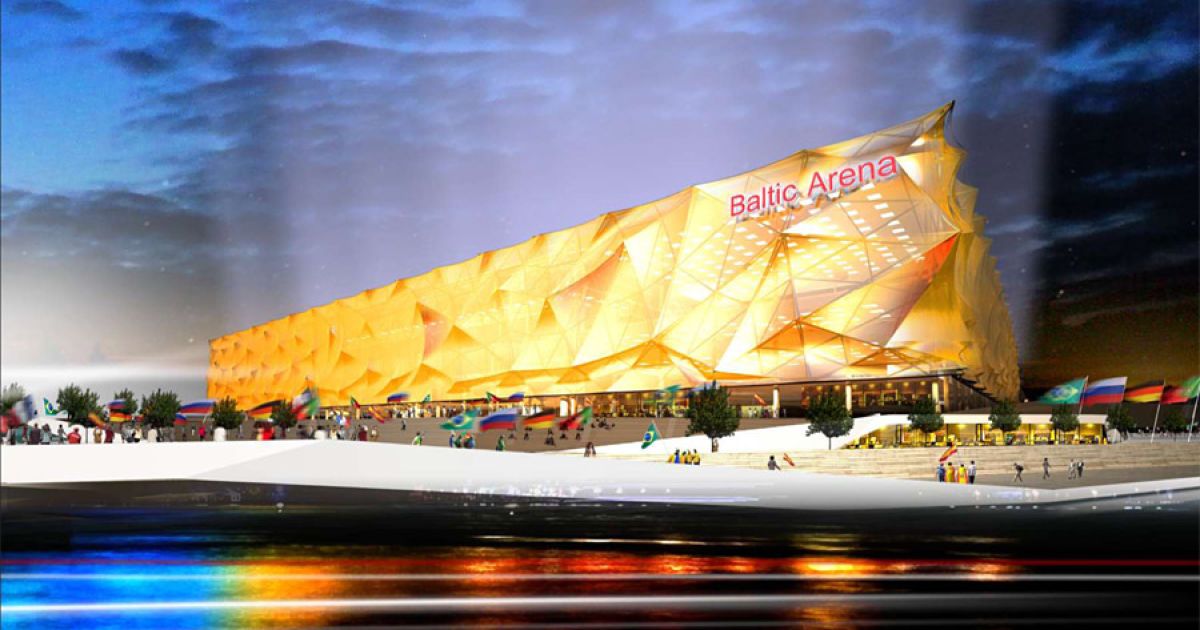 Калінінград. Проектна назва "Балтік Арена". Місткість: 45015. Вартість: 12 млрд. рублів.