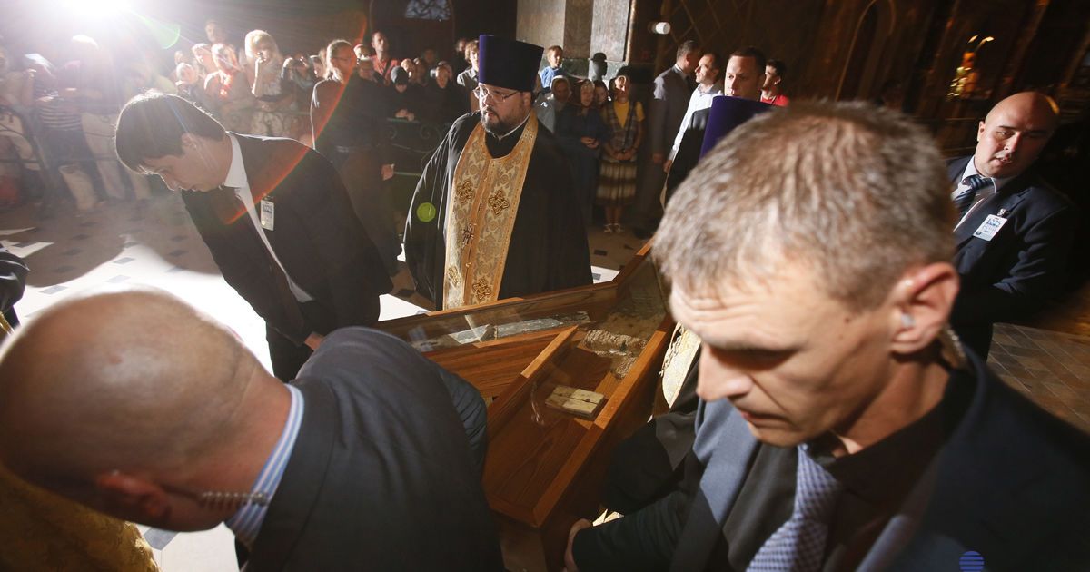 Патріарх Кирило прибув до Києва з великою святинею. Фото Володимира Гонтара / © УНІАН