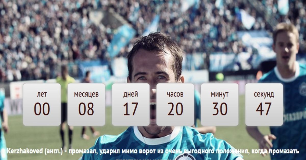 Вже понад 8 місяців Кержаков не забиває.