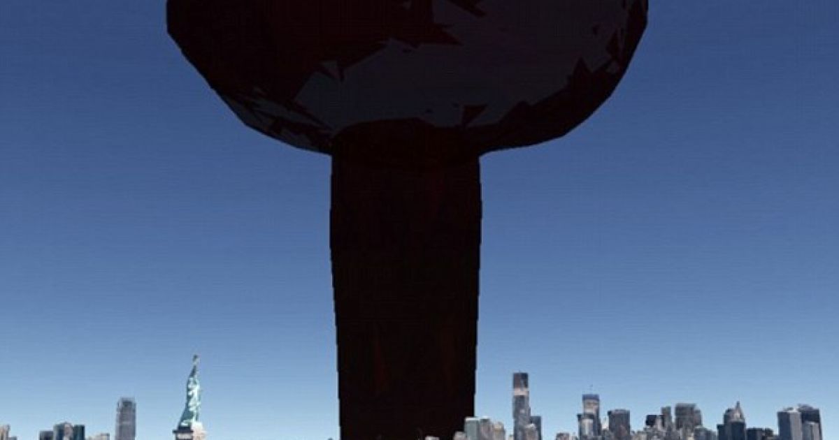 Користувачі можуть скинути атомну бомбу і поспостерігати за наслідками