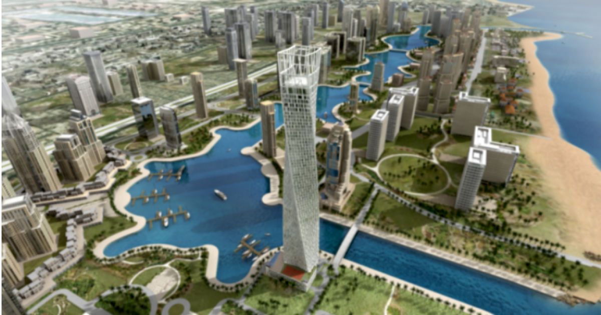 Висота вежі-спіралі Infinity Tower становить 310 м / © facebook.com/M.Danevich