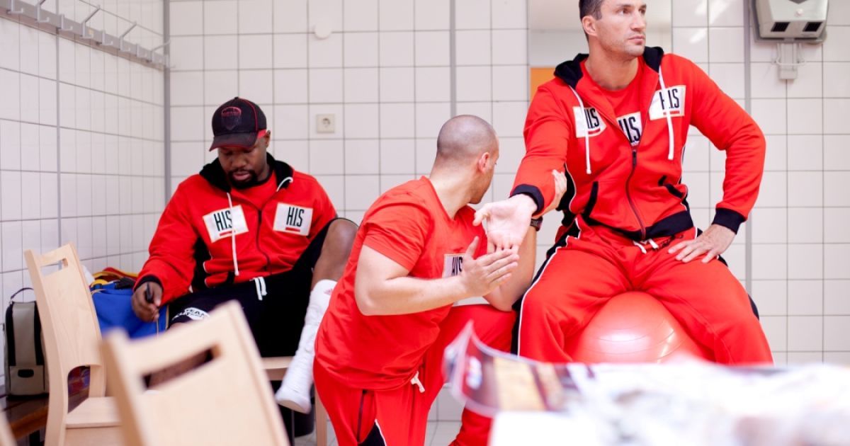 Відкрите тренування Кличка і П'янети / © klitschko.com