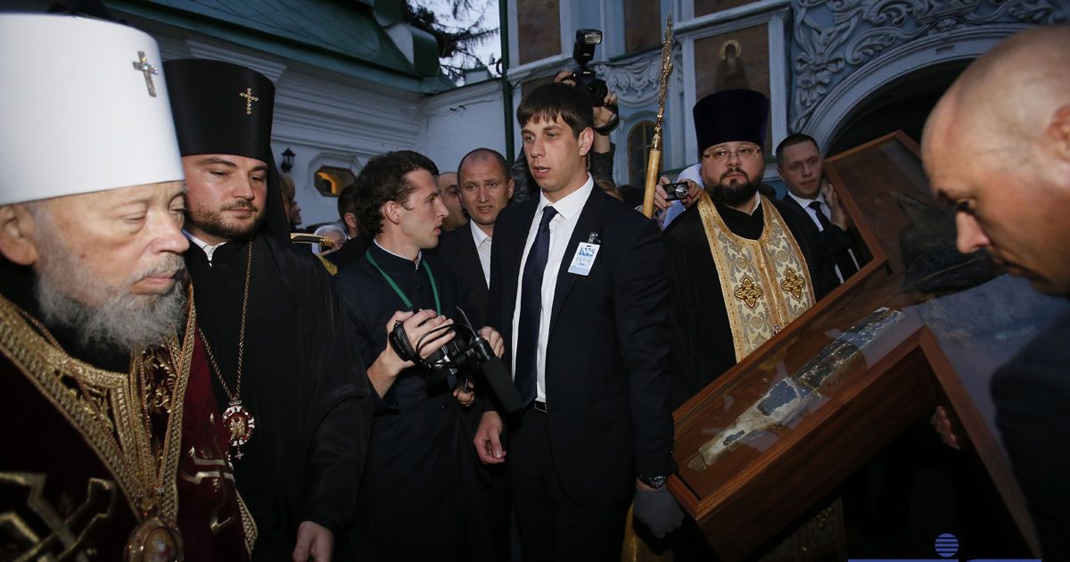 Патріарх Кирило прибув до Києва з великою святинею. Фото Володимира Гонтара / © УНІАН