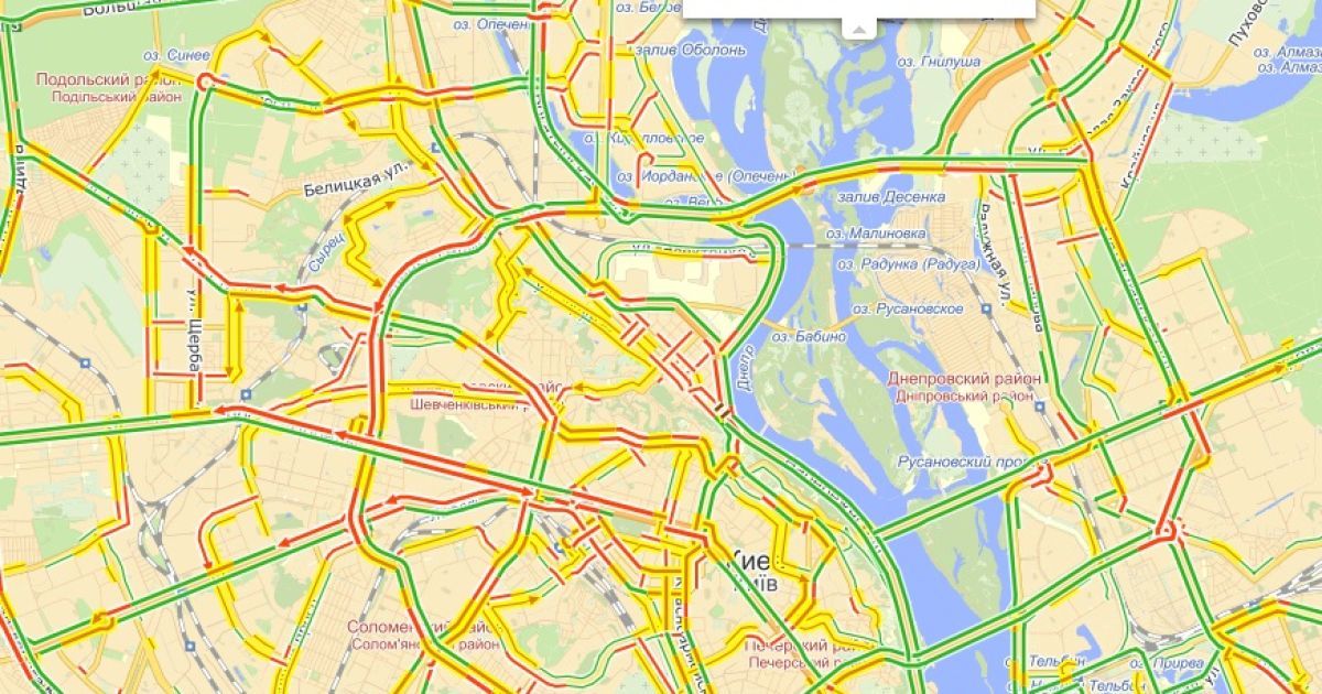 Київ знову зупинився у заторах