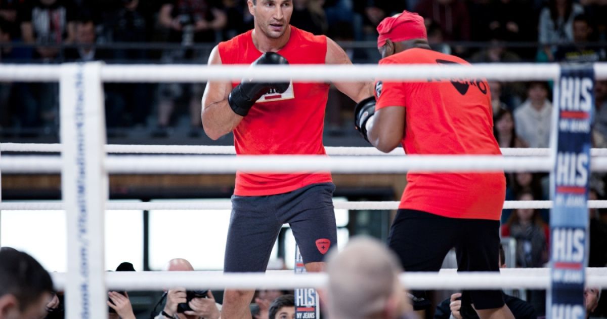 Відкрите тренування Кличка і П'янети / © klitschko.com