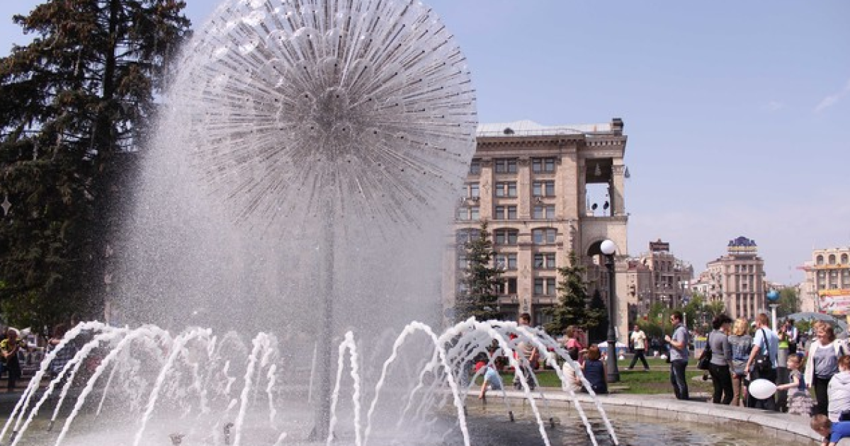 Кияни вже можуть насолоджуватися купанням у фонтанах / © Сегодня