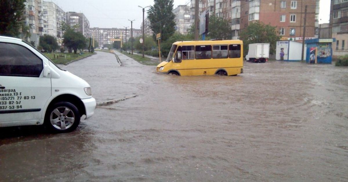 Кіровоград затопило / © grycik.livejournal.com