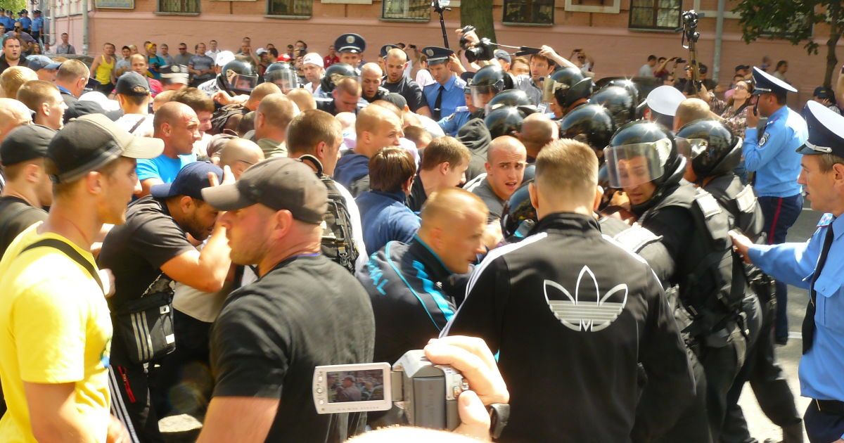 Журналістці розбили губу та побили руки.