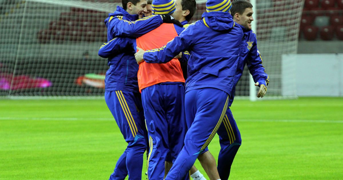 Збірна України потренувалася на "Народовому" / © dynamo.kiev.ua