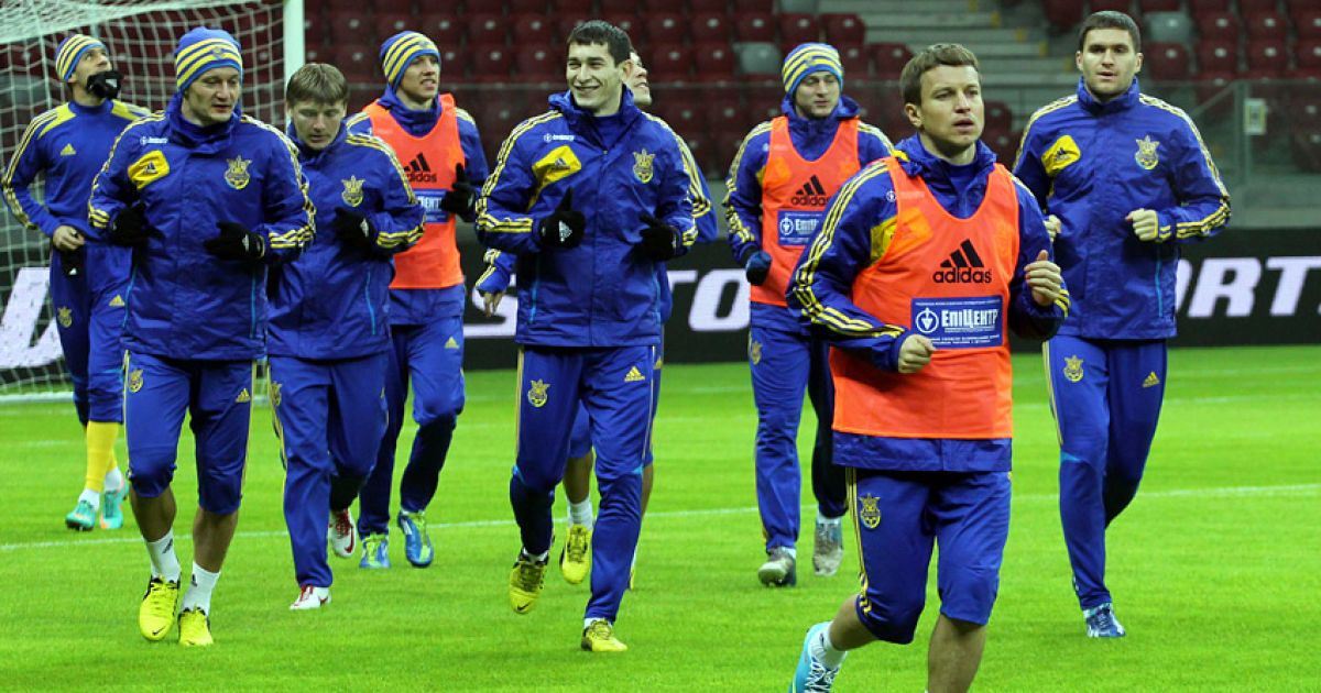 Збірна України потренувалася на "Народовому" / © dynamo.kiev.ua