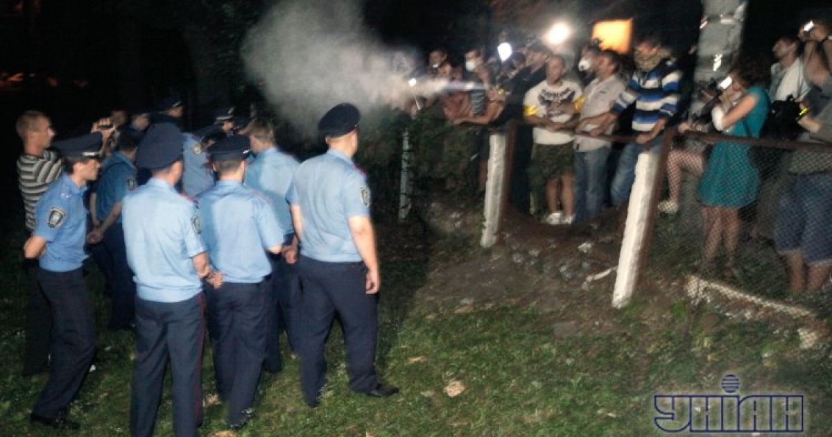 У Києві пройшла акція проти забудовників на Березняках / © УНІАН