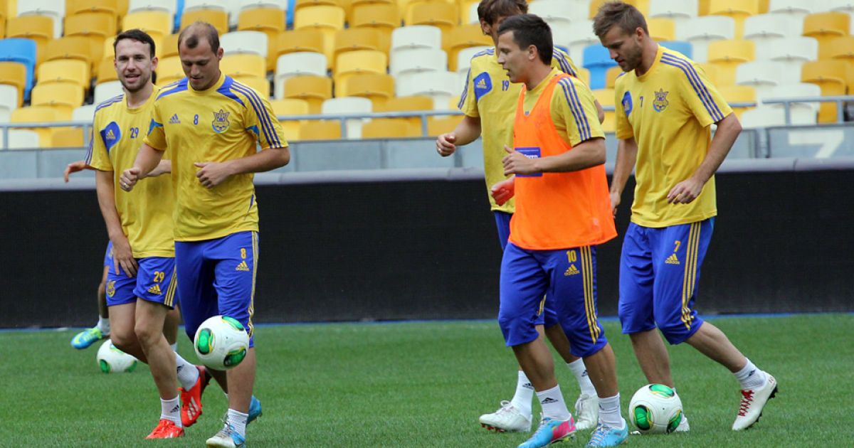 Збірна України потренувалася на "Олімпійському" / © dynamo.kiev.ua