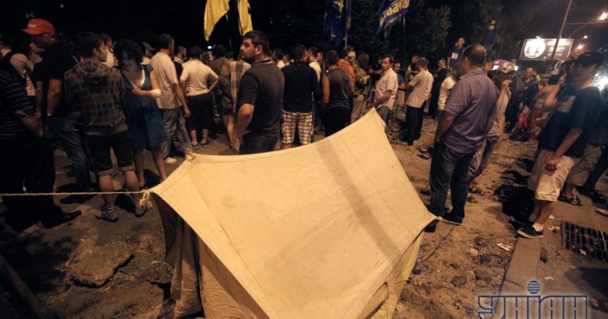 У Києві пройшло пікетування Святошинського райвідділу міліції / © УНІАН