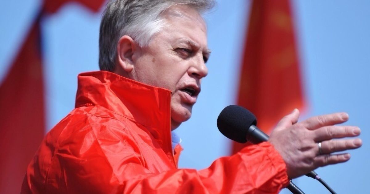 Лідер КПУ прийшов на мітинг