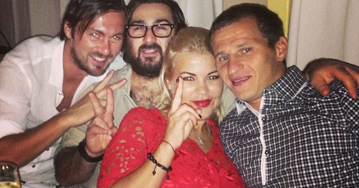 Артем Мілевський на дні народженні дружини Олександра Алієва