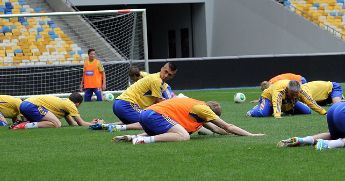 Збірна України потренувалася на "Олімпійському" / © dynamo.kiev.ua