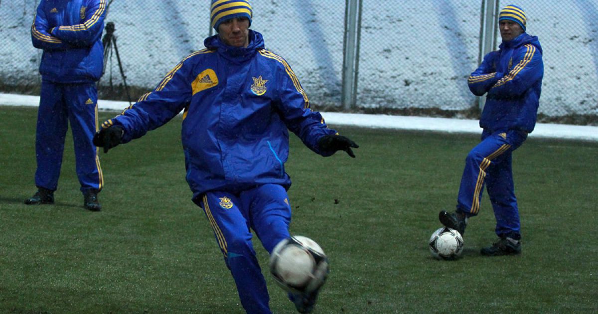 Збірна України провела тренування перед першим офіційним матчем у 2013 році / © dynamo.kiev.ua