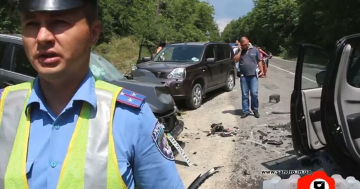 На трасі Судак-Грушівка сталася ДТП з чотирьох авто / © sandro.in.ua