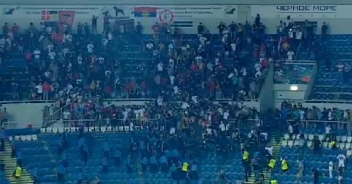 Сербські фанати "відірвалися" на стадіоні в Одесі