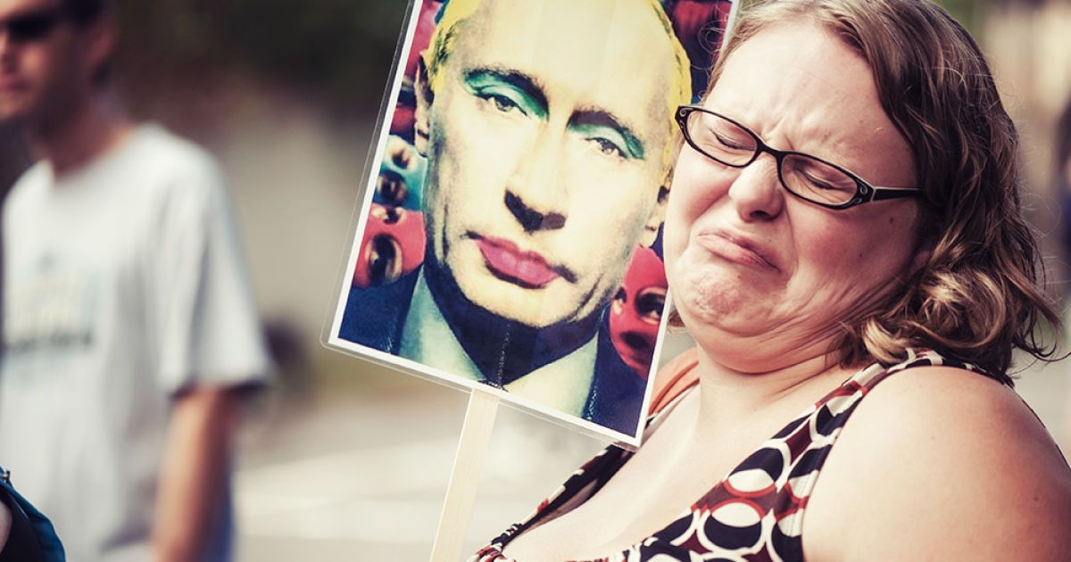 Геї в Празі протестували проти Путіна