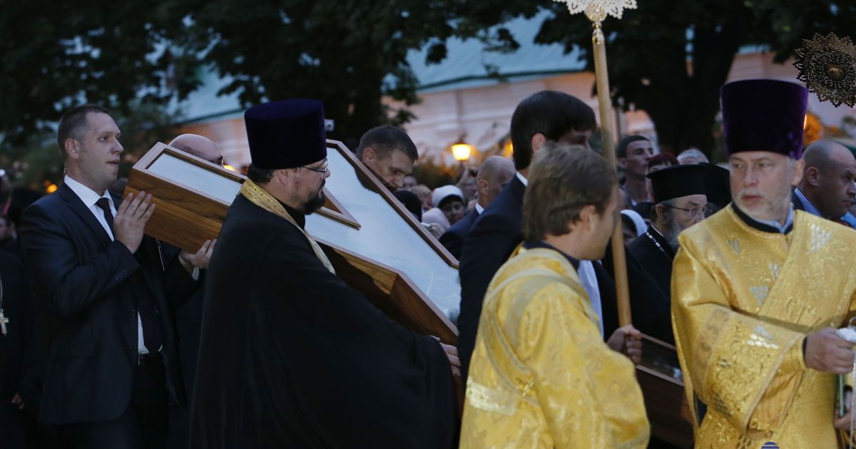 Патріарх Кирило прибув до Києва з великою святинею. Фото Володимира Гонтара / © УНІАН