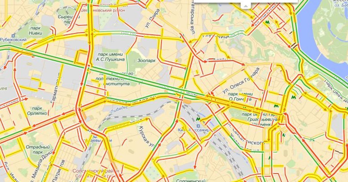 У Києві знову утворюються затори