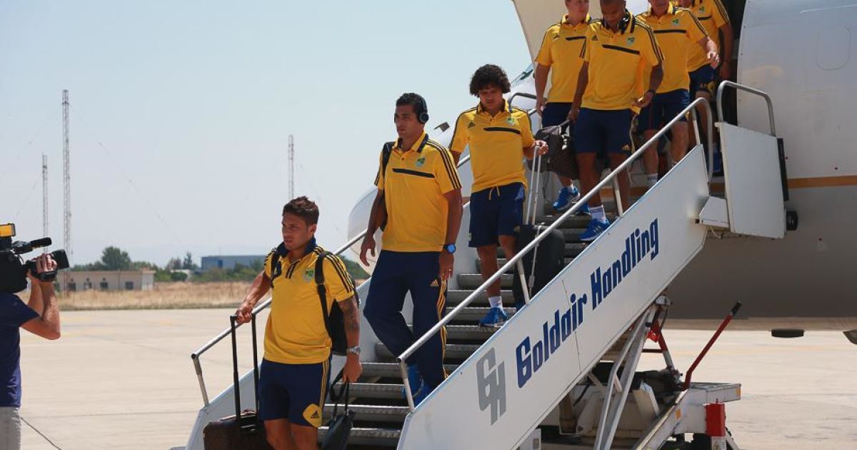 Гравці "Металіста" у Салоніках