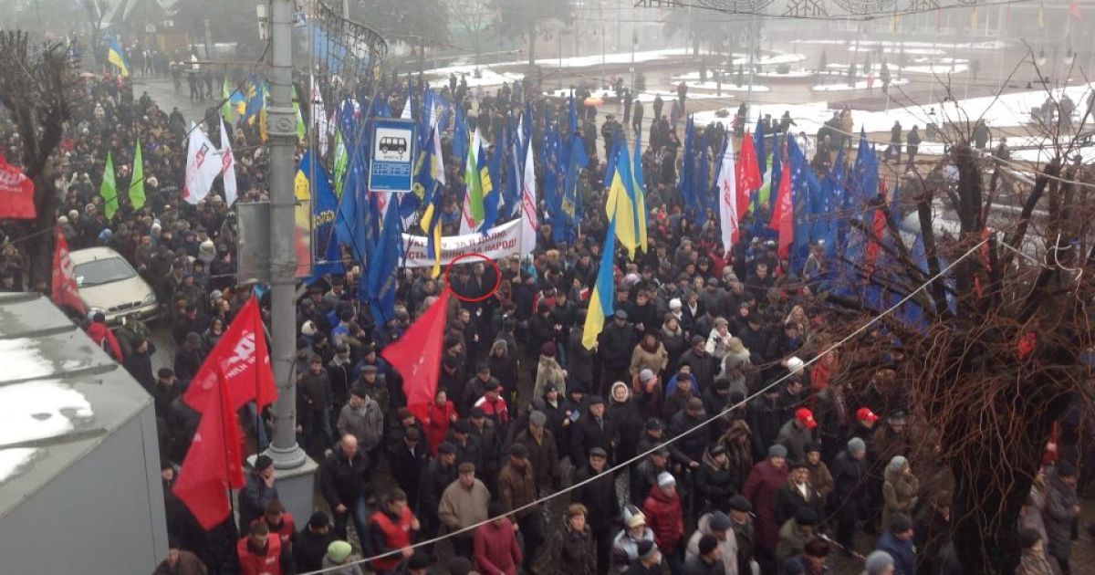 Опозиція перекрила центр Вінниці / © facebook.com/Свобода слова
