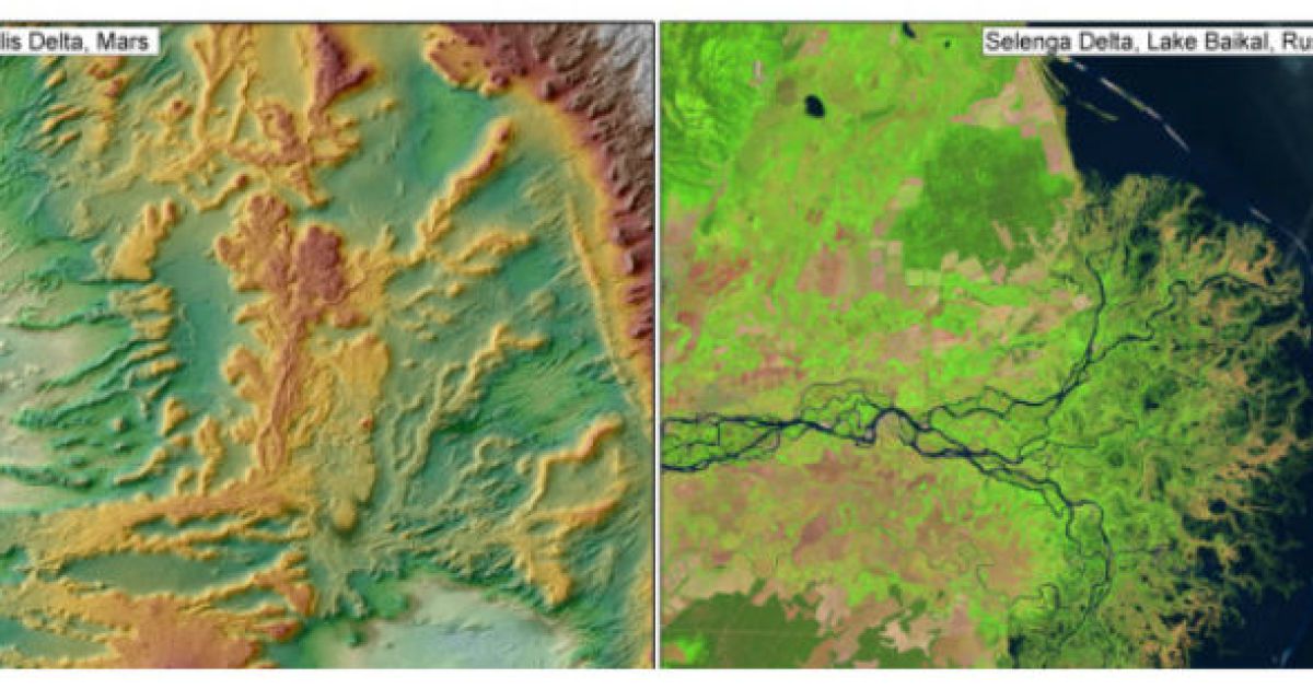 Стародавня марсіанська річка впадала у величезний океан, впевнені вчені