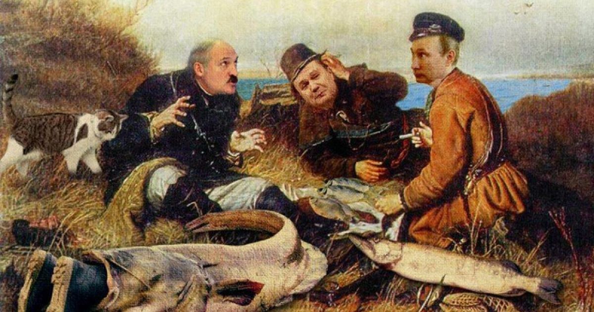 Фотожаби на риболовлю Путіна і Лукашенка