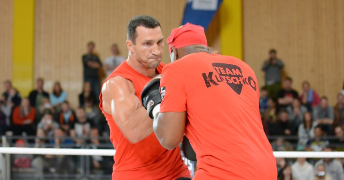 Відкрите тренування Кличка і П'янети / © klitschko.com