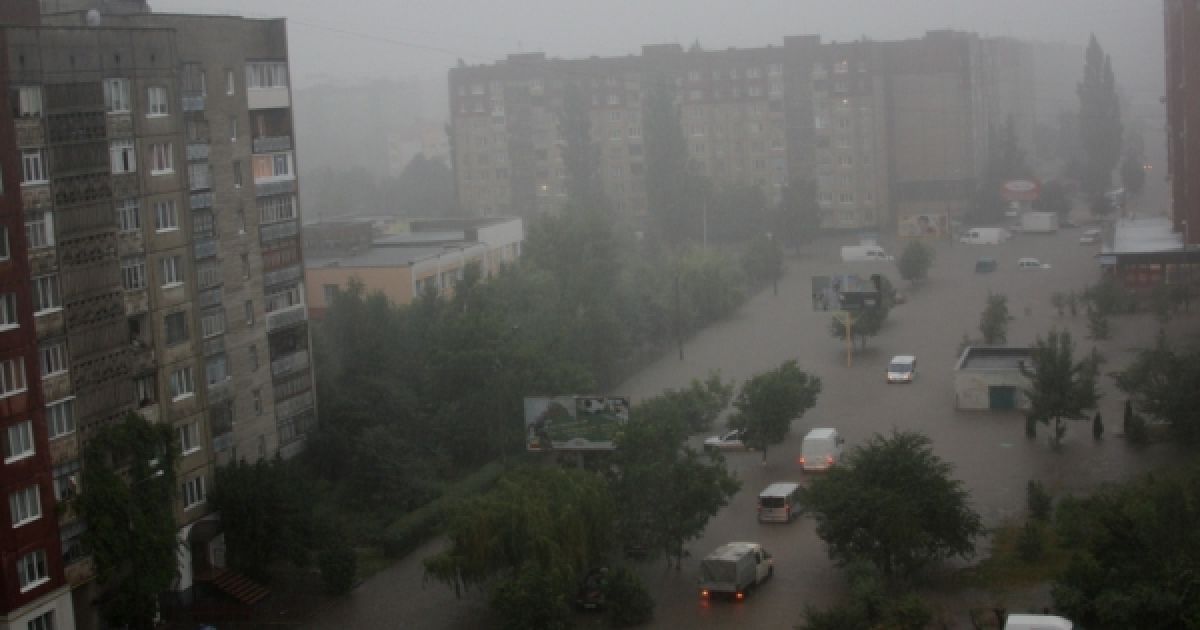 Злива у Луцьку / © pikabu.ru