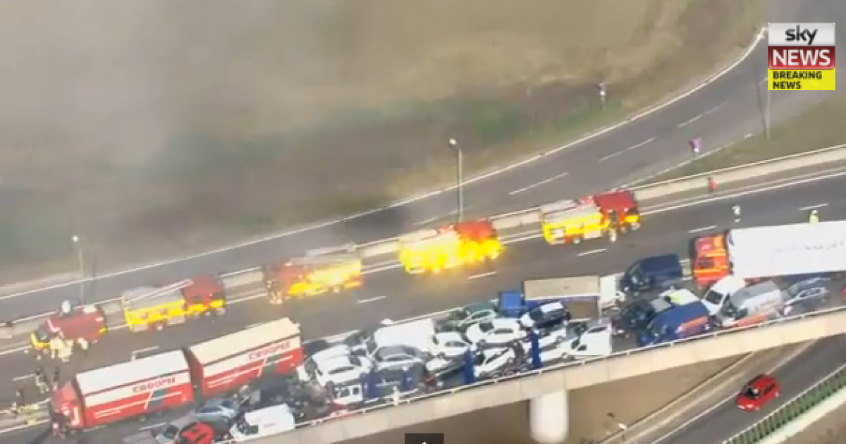 В аварії постраждали 130 авто