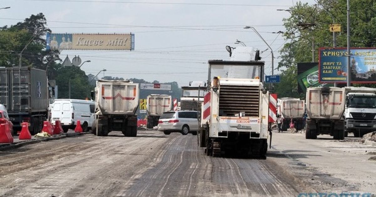У Києві закрили частину проспекту Перемоги / © Сегодня