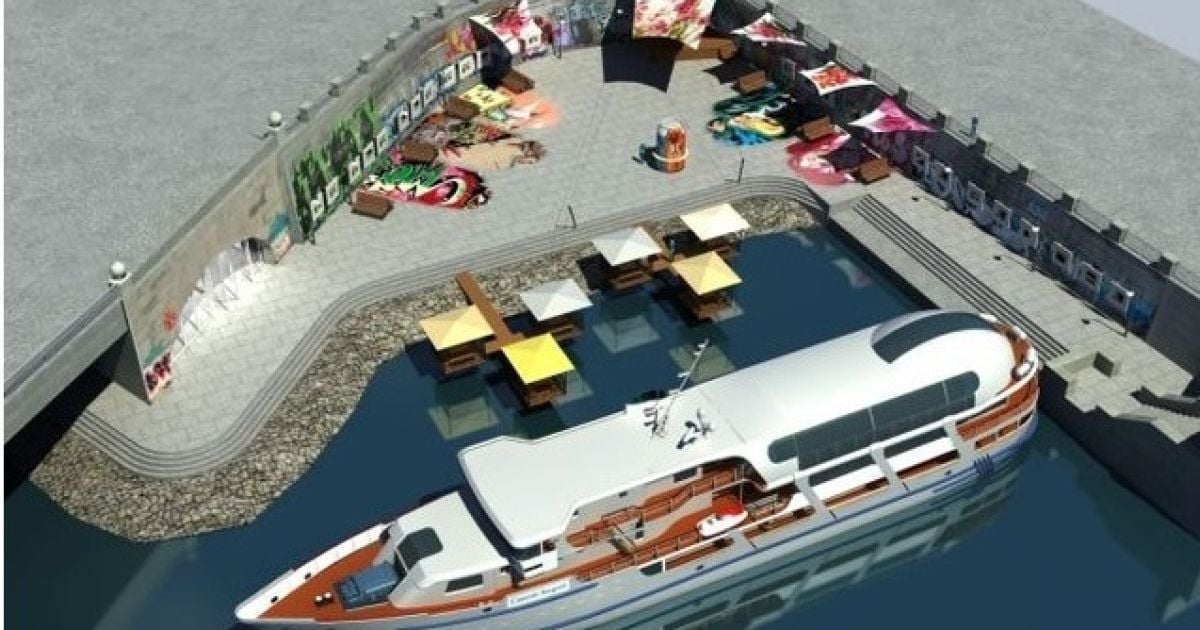 На Подолі створять галерею зі сценою і альтанкою на воді