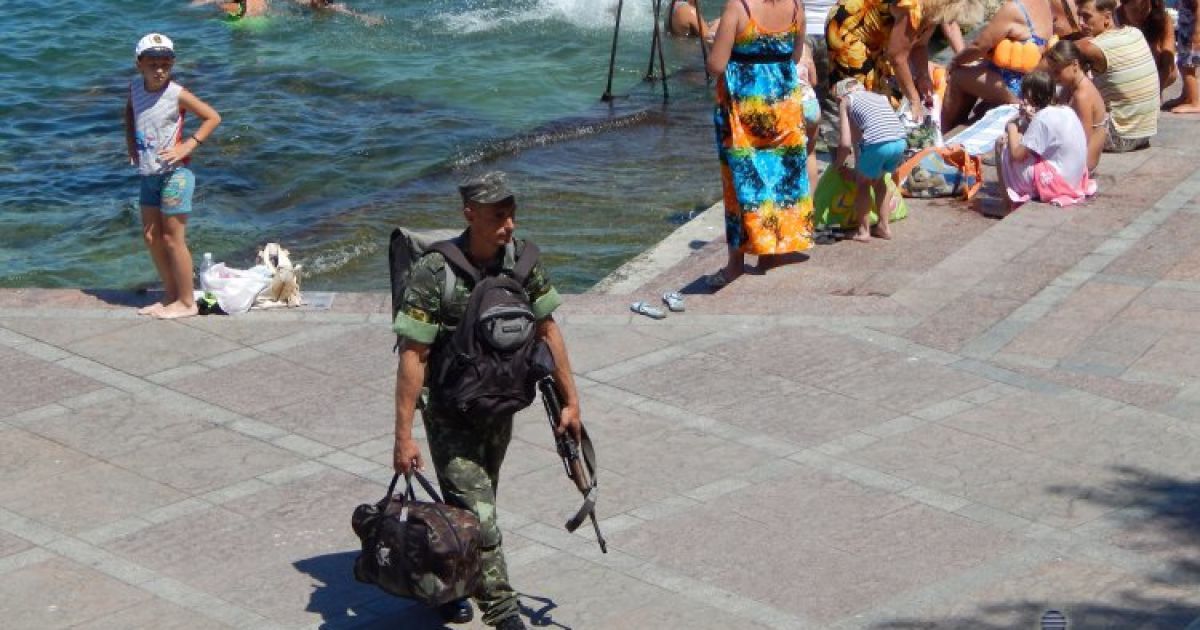 Підготовка до спільного святкування Дня війського-морського флоту ВМС України і Росії / © УНІАН