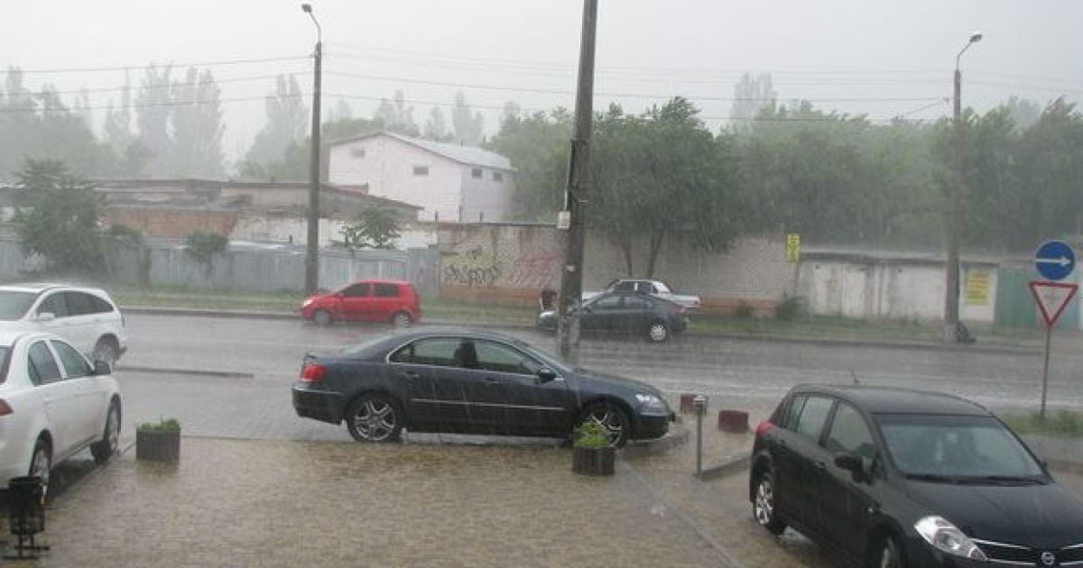 На Одесу обрушився град