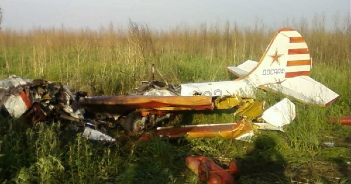Як-52 впав одразу після взльоту