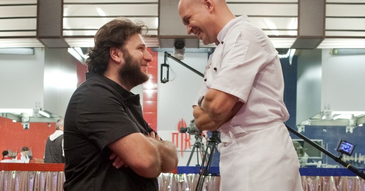 "Пекельні" су-шефи Гія Хучуа та Володимир Ярославський пустували за кадром шоу