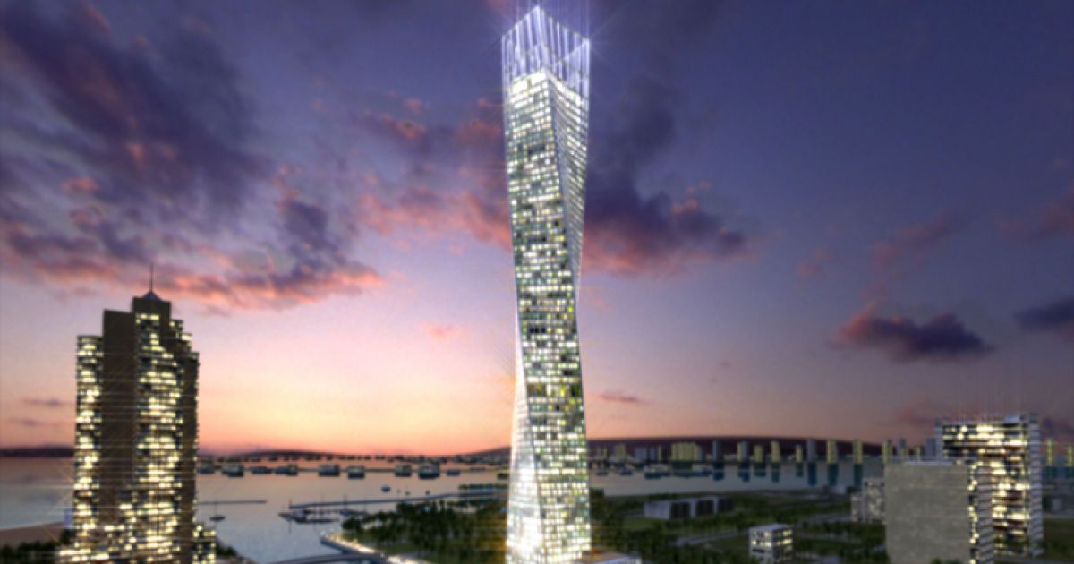 Висота вежі-спіралі Infinity Tower становить 310 м / © facebook.com/M.Danevich