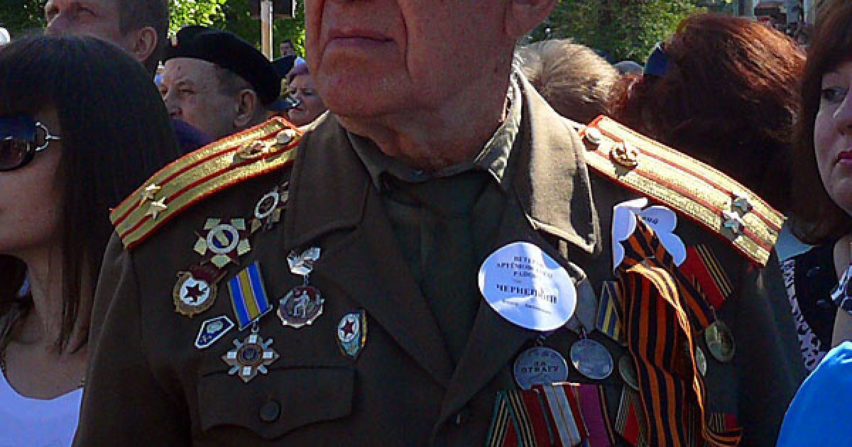 Ветеран НКВС прийшов на мітинг