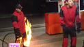 Коля Серьга подрабатывает автозаправщиком